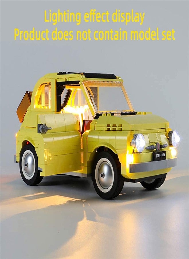 GEAMENT LED Light Kit for Creator Expert Fiat 500 (10271) - Compatible with Lego 77942 Building Blocks Model (Model Set Not Included) - Image 4